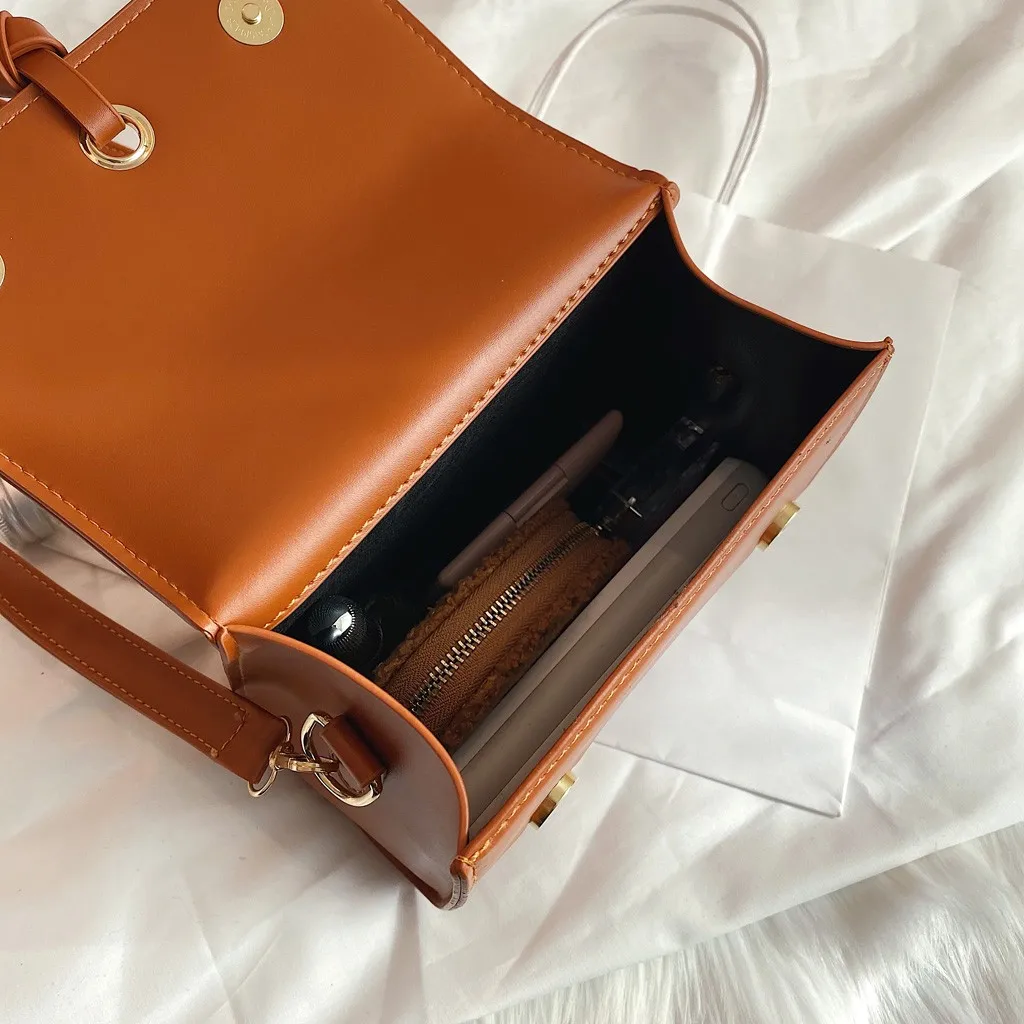 

Women Shoulder Bags Small Satchel Simple Design Female Crossbody Bag Soft PU Leather Flap Bag Messenger Bags Sac Femme #T
