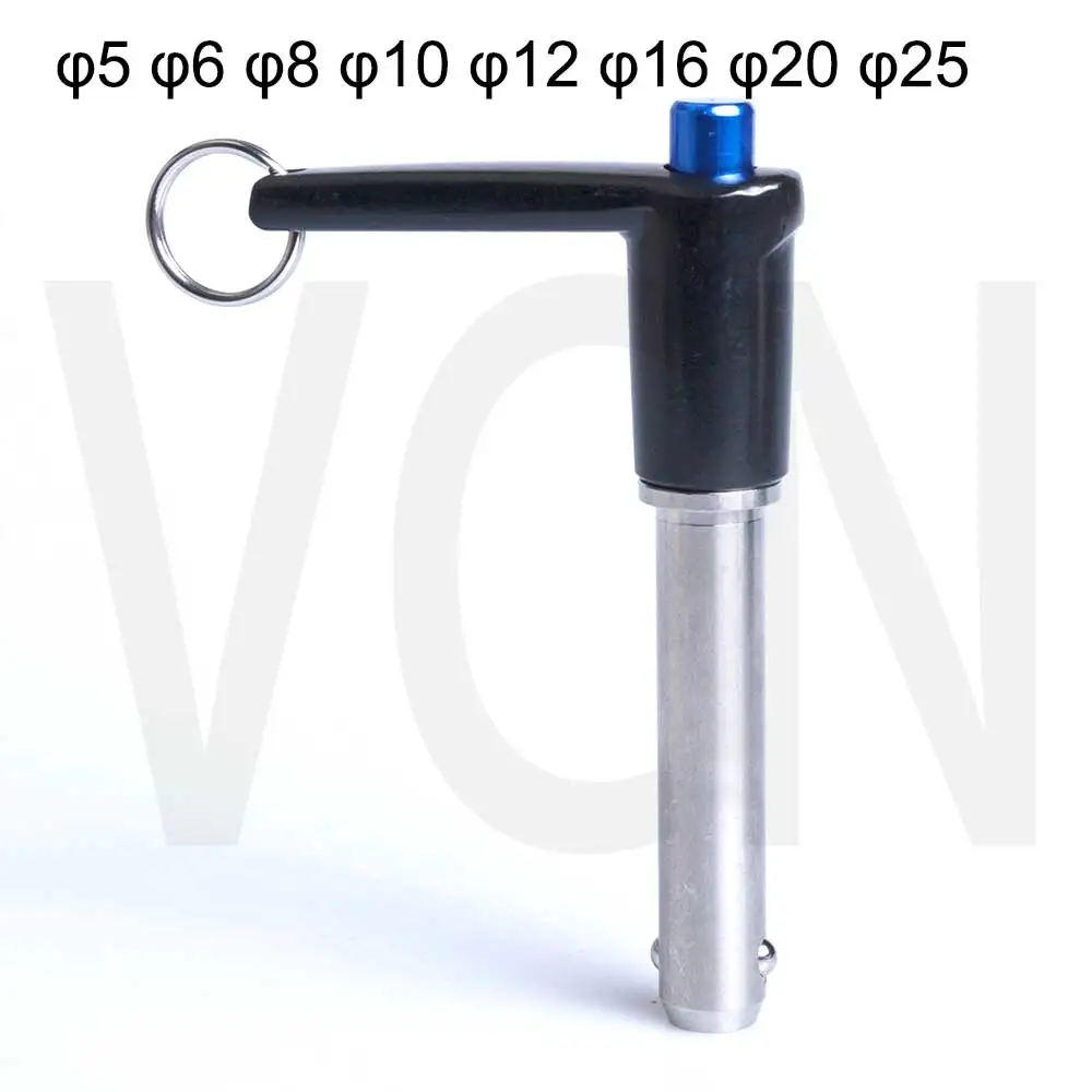 L-Griff Ball lock pin/ PUSH-pin/ quick release pin / dia 5/6/8/10/16/20. Chinesische fabrik AUSGESTATTETE VCN118