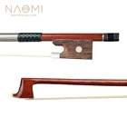 Смычок для скрипки NAOMI 44, 34, 12, 14, 18, из бразильского дерева, для начинающих