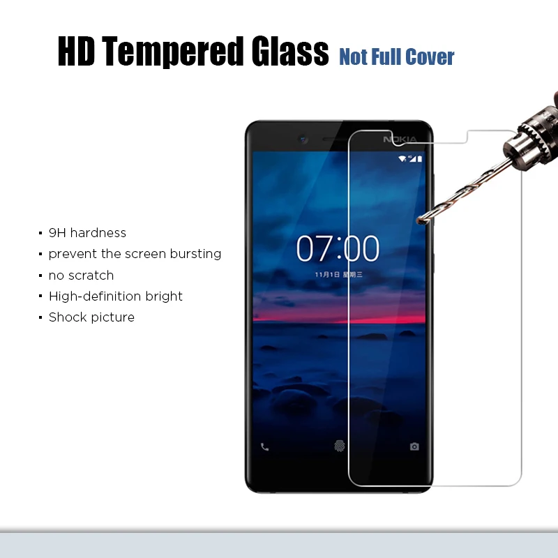 Защитное стекло для Nokia 8 1 9 PureView защита экрана X X71 X2 XL Lumia 520 530 535 630 HD Прозрачная 9H