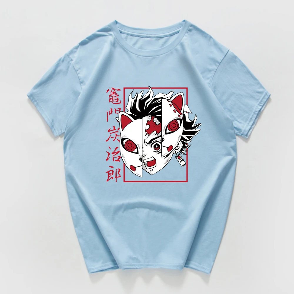 

Hot Japanese Anime Demon Slayer T Shirt Kamado Tanjirou Print Hip Hop Shirt Ulzzang Fashion Tees Harajuku Tops Male