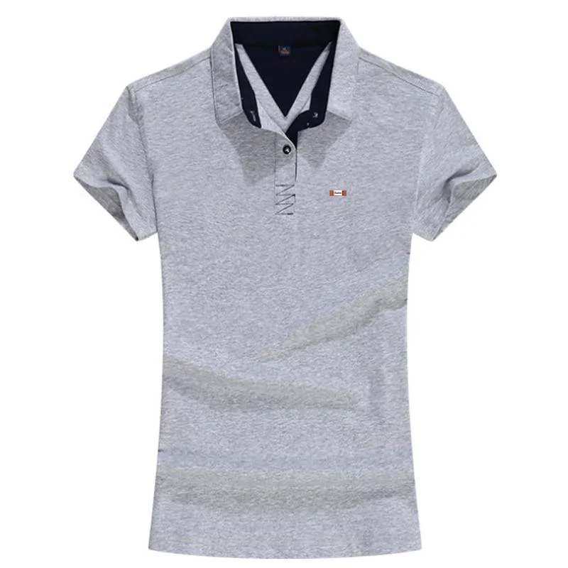 Высокое качество 2020 летние новые женские рубашки поло с коротким рукавом