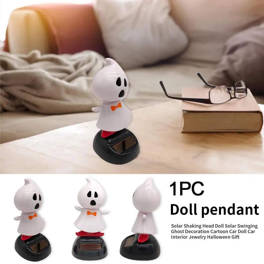 На солнечной энергии качающаяся кукла автомобиля настольные украшения Хэллоуин