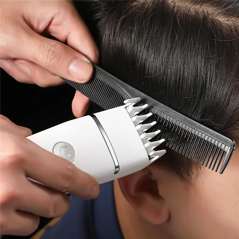 

Fine Tuning Professional Electric Hair Clipper Cordless Ceramic Hair Trimmer Low Noise Rechargeable Barber Haircut Tool 3-21mm