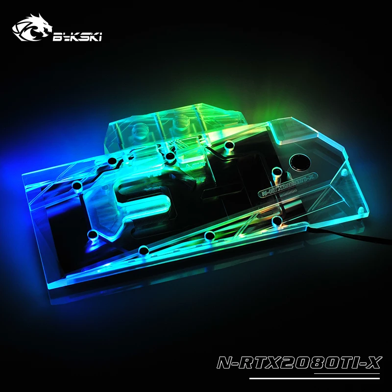 Bykski GPU воды блок с полным покрытием для NVIDIA RTX 2080/2080ti Founders Edition Графика карты