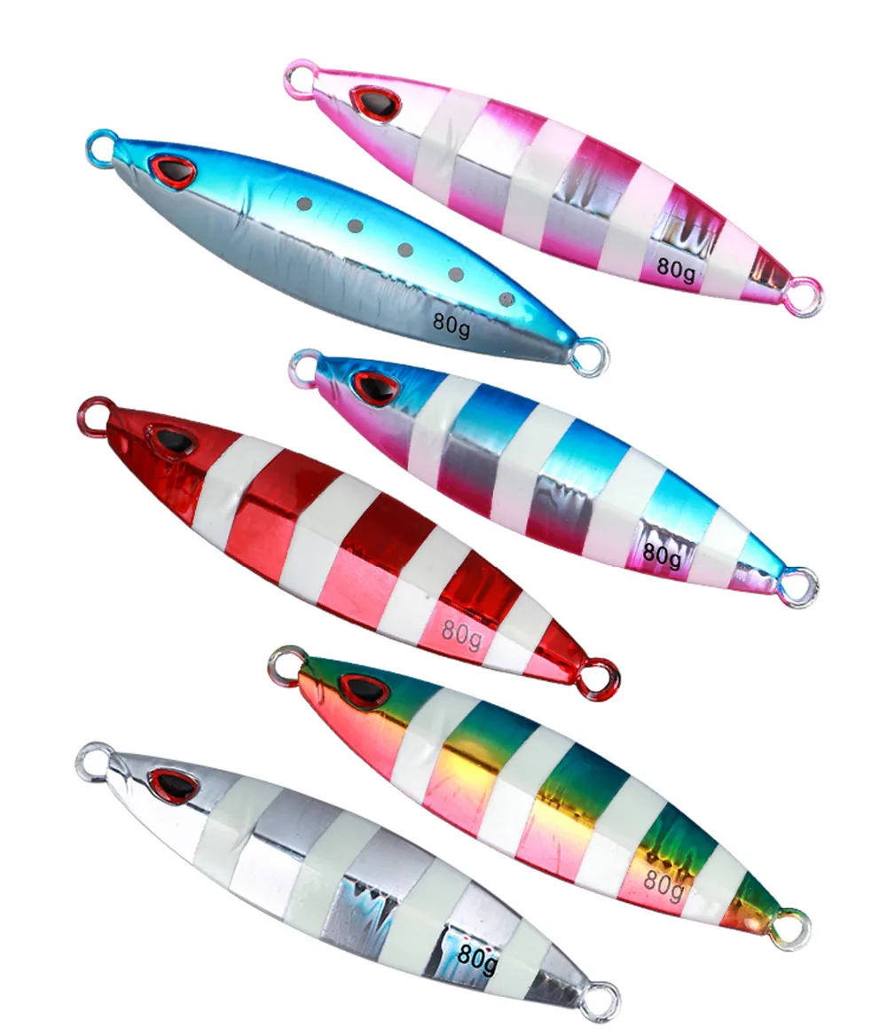 5 шт. светящаяся приманка для ночной рыбалки 40 г 60 80 100 150 200 г|spoon bait|fishing jigslow jig |