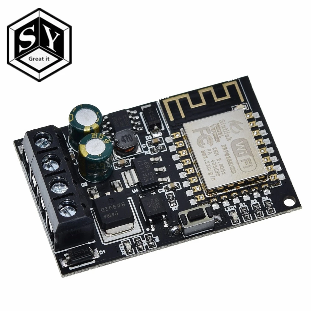 Sinilink ESP-12F WI-FI мобильный телефон пульт дистанционного управления Модуль 5 v-36 v умный дом с помощью приложения на телефоне