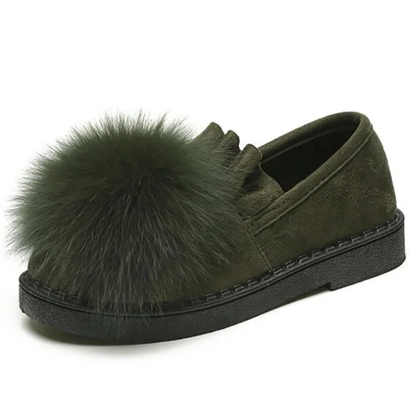 Женская Теплая обувь на толстой подошве Сезон осень зима Модная женская из флока