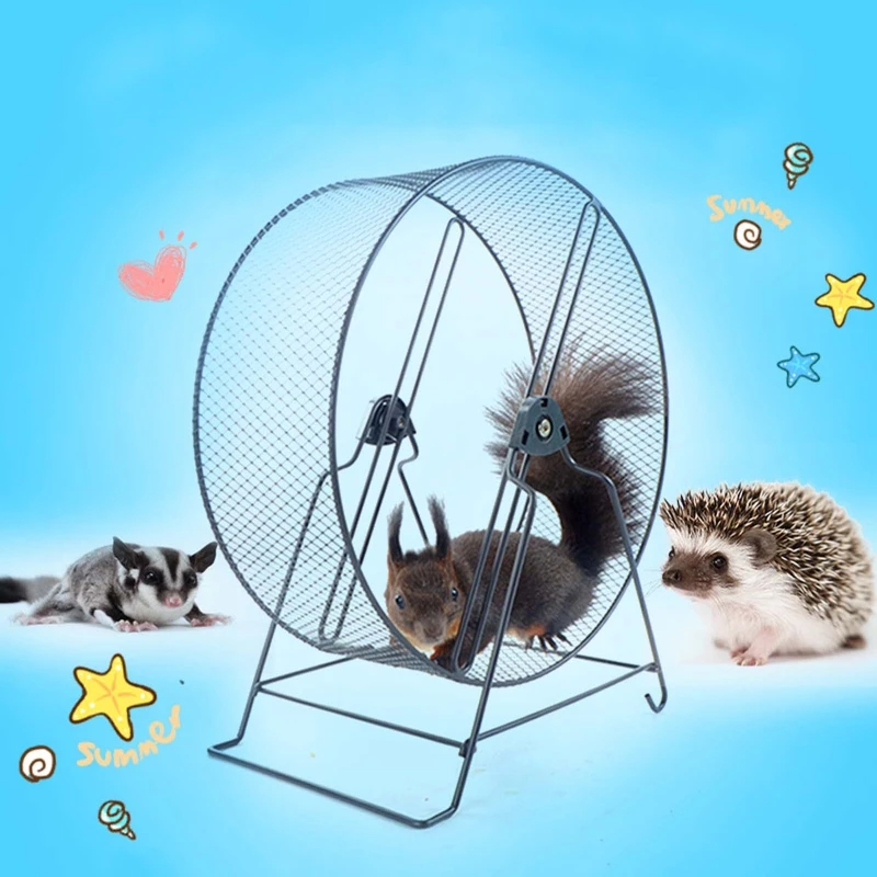 

Small Pet Hamster Running Wheel with Stand Household Running Jogging Toy for Hamster Gerbil Small Animal Exercise Playing