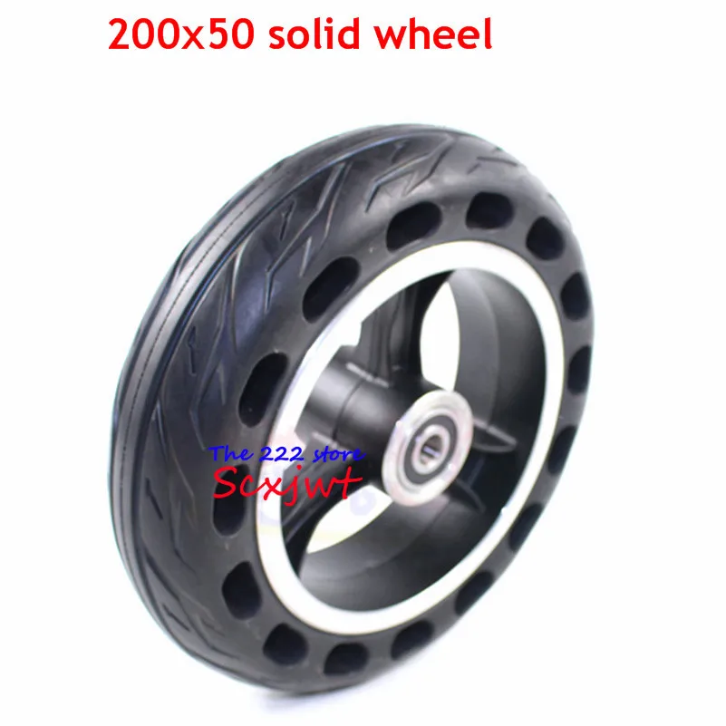 

High Quality 200x50 Solid Wheel Explosion-proof Electric Bike Scooter Tyres 8 Inch Motorcycle Solid Tires Bee Hive Holes Wheel