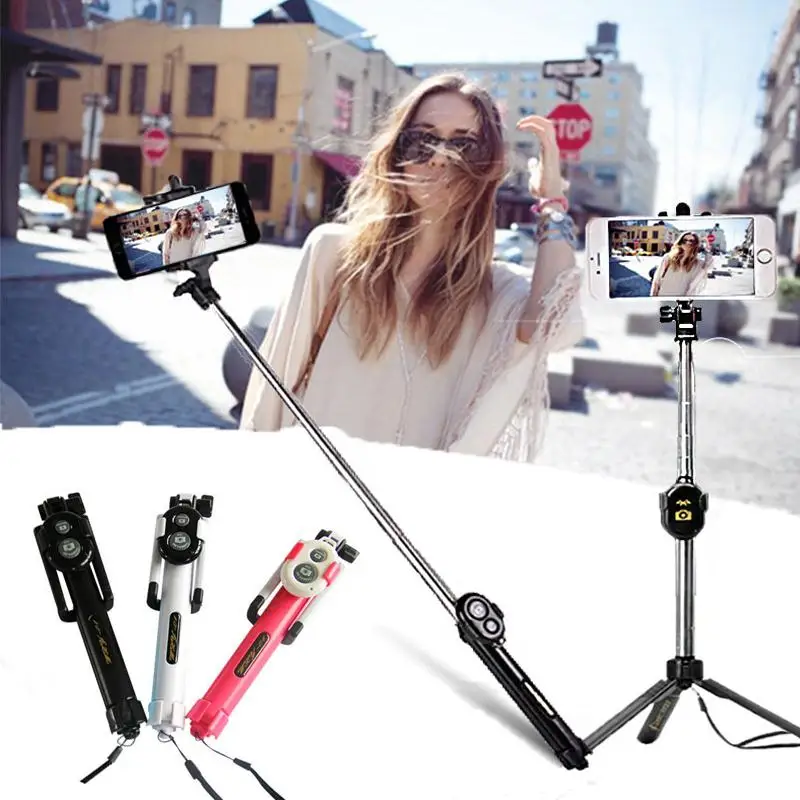 Селфи палка штатив тренога контроллер Bluetooth для телефона расширяемое быстрое
