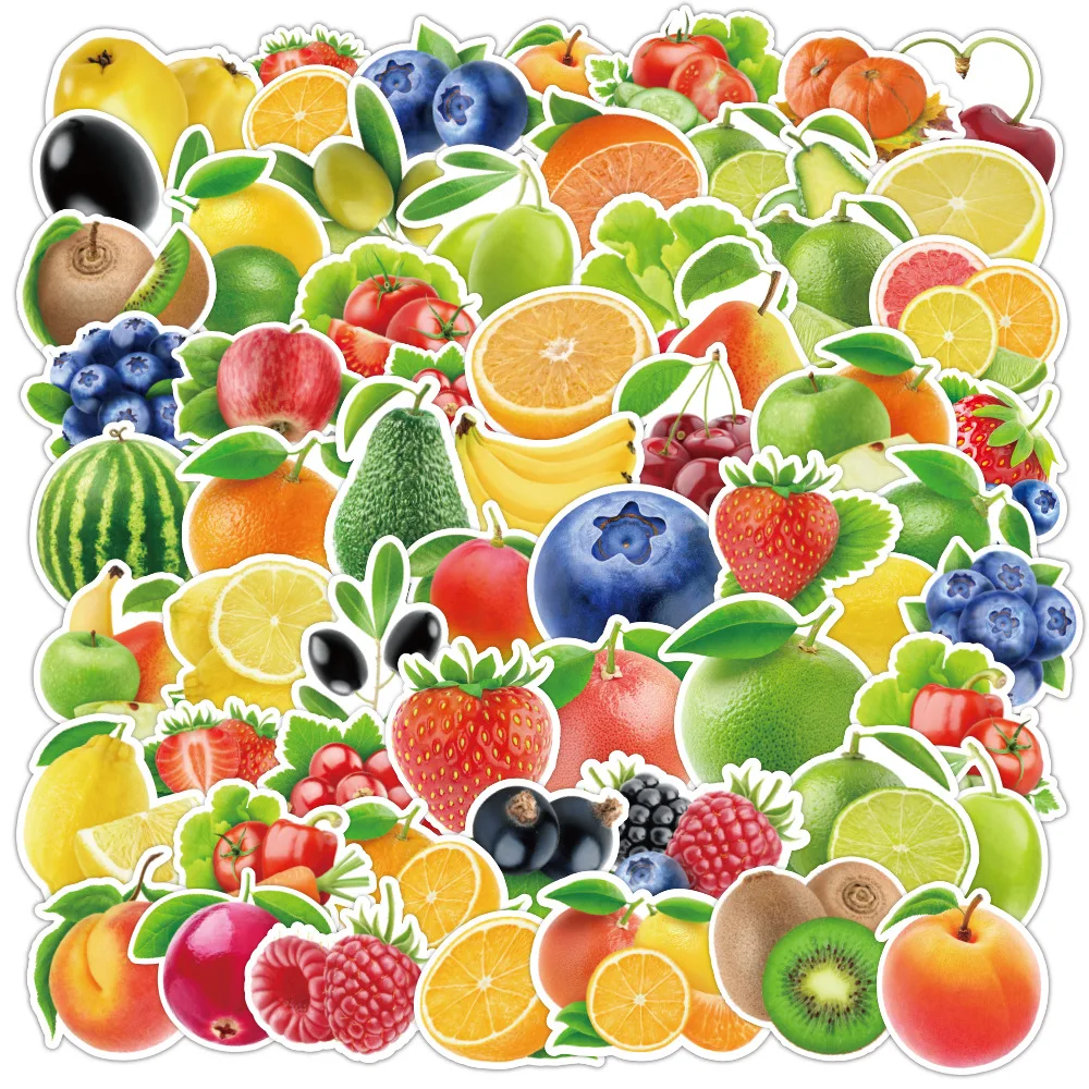 

10/30/50PCS Fruit Strawberry Girl Cute Fresh Graffiti Laptop Skateboard Guitar Waterproof Sticker Decoration Wholesale