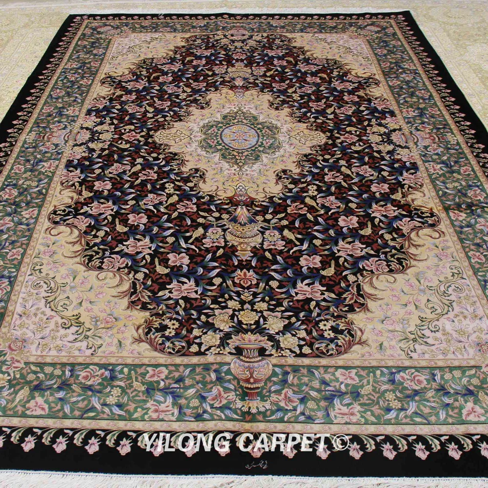YILONG 6'x10' восточные тавризский ковер персидкий шелковый ручной вязки коврик