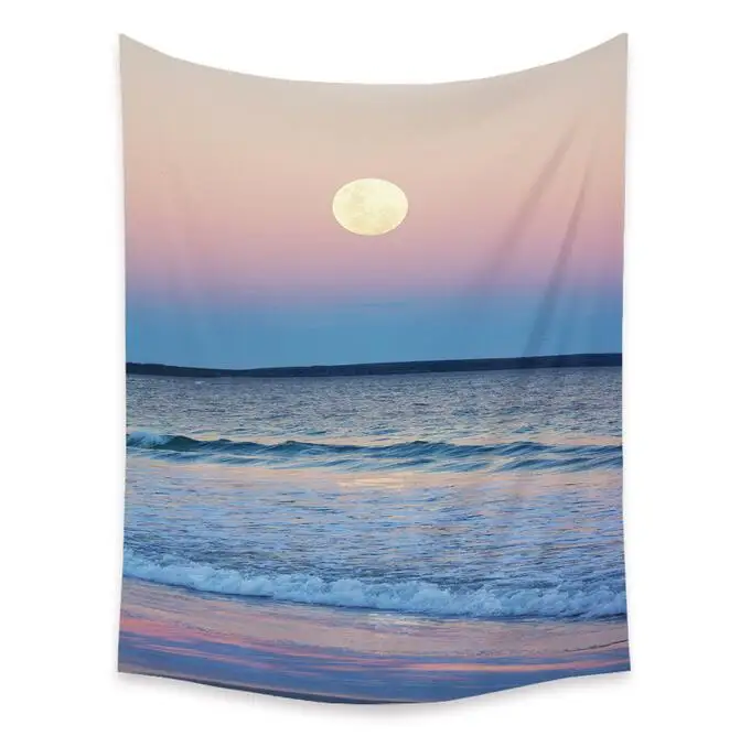 

Пляжный закат, гобелен, украшение для дома, украшение для спальни, фон, декоративная картина T10