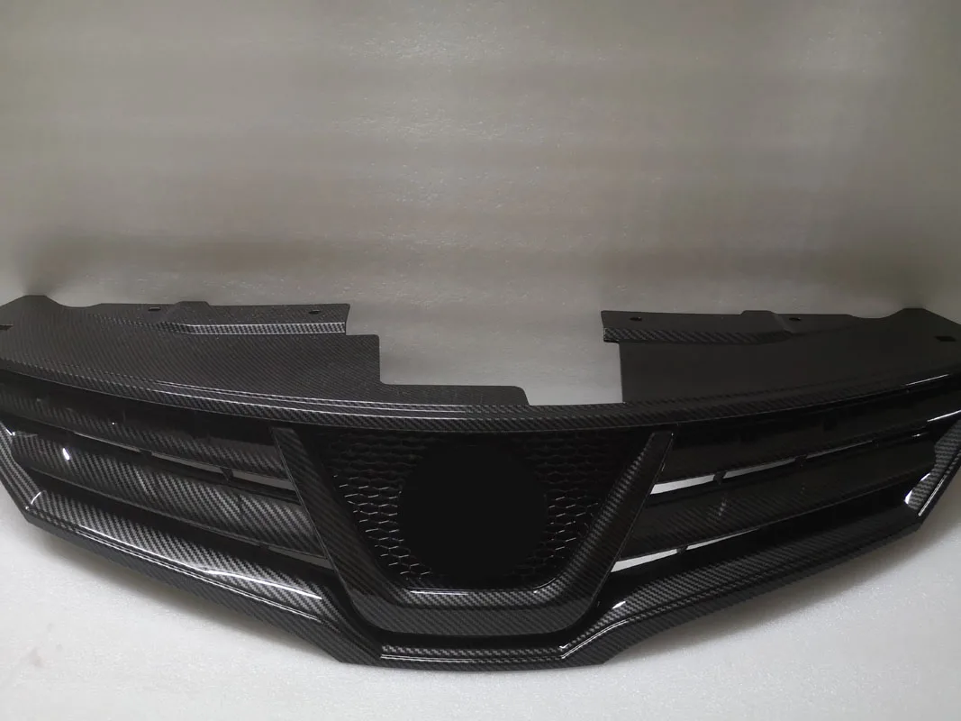 

carbon fiber texture Front Radiator Bumper Grille FITS For Nissan Livina 2013-2016