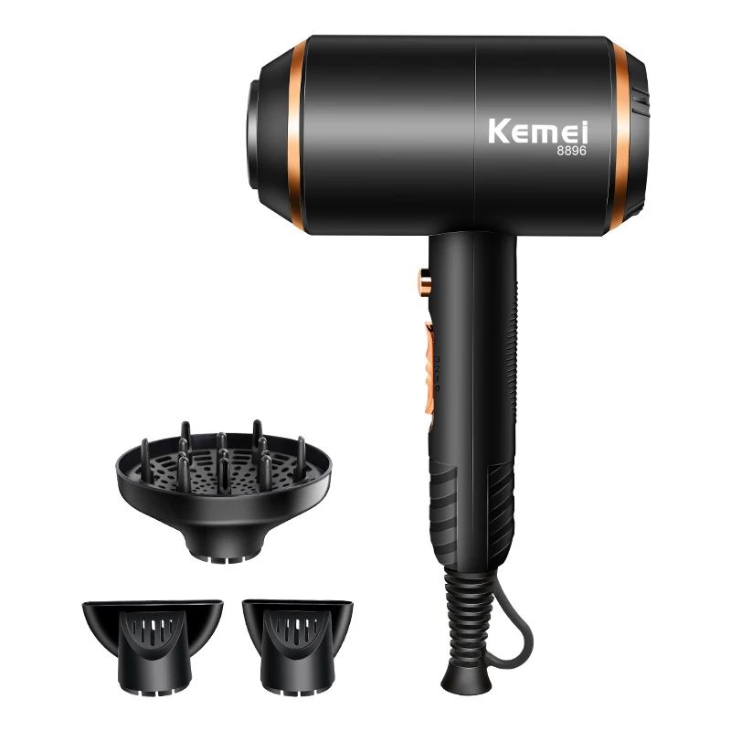 

Профессиональный фен для волос Kemei, мощная мощность 4000 Вт, ионные фен, электрическое оборудование для парикмахерской, стайлер для волос, инс...