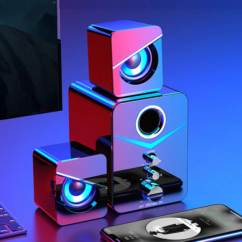 

Bluetooth Speaker 10W Stereo Music Surround Support USB Speakers AUX TF Subwoofer Loudspeaker Portable Speaker For Outdoor Party