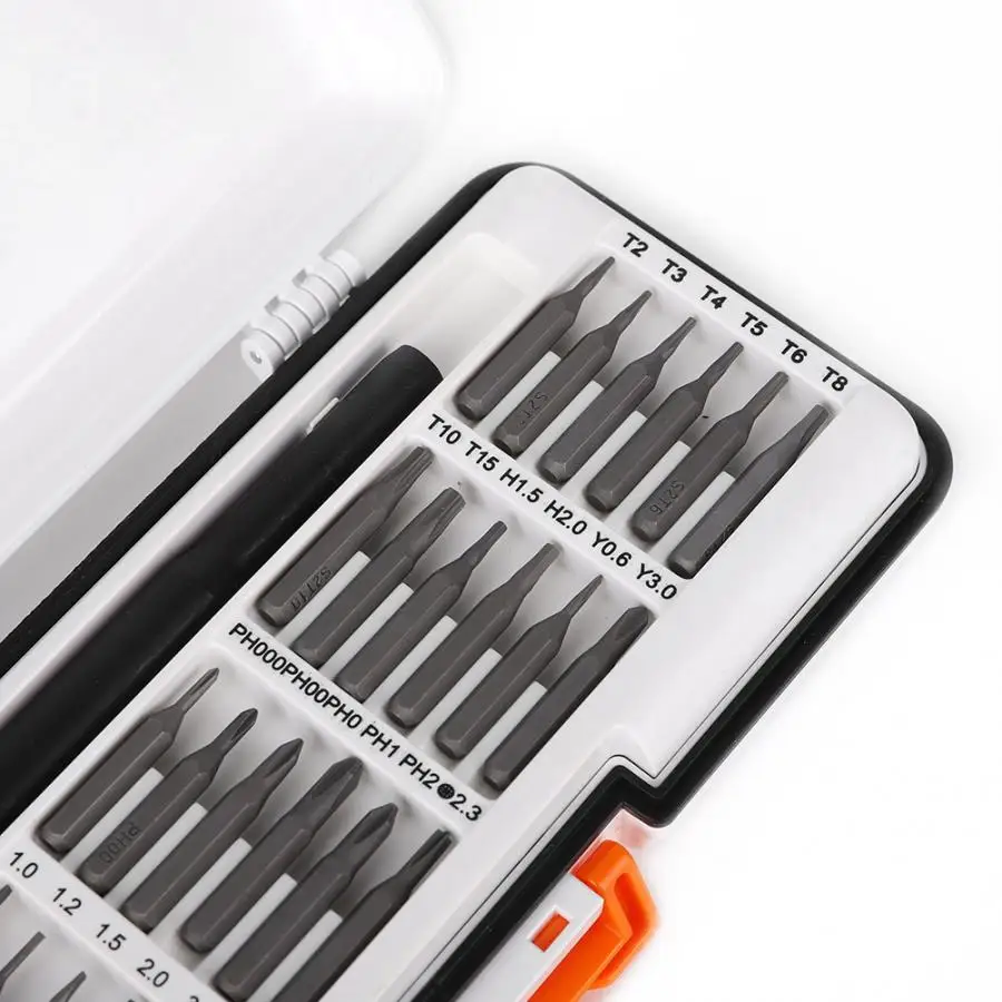 31 шт. Отвертка Набор бит алюминиевый точный инструмент Ремонтный с ящиком для