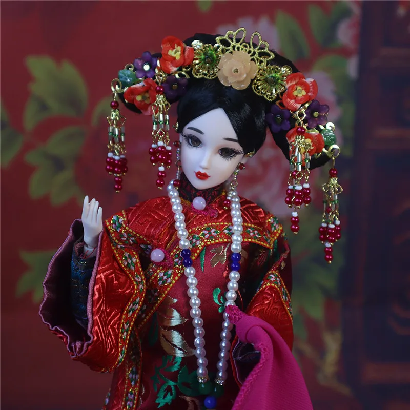 Кукла китайская ручной работы 32 см в стиле древней династии Цин куклы