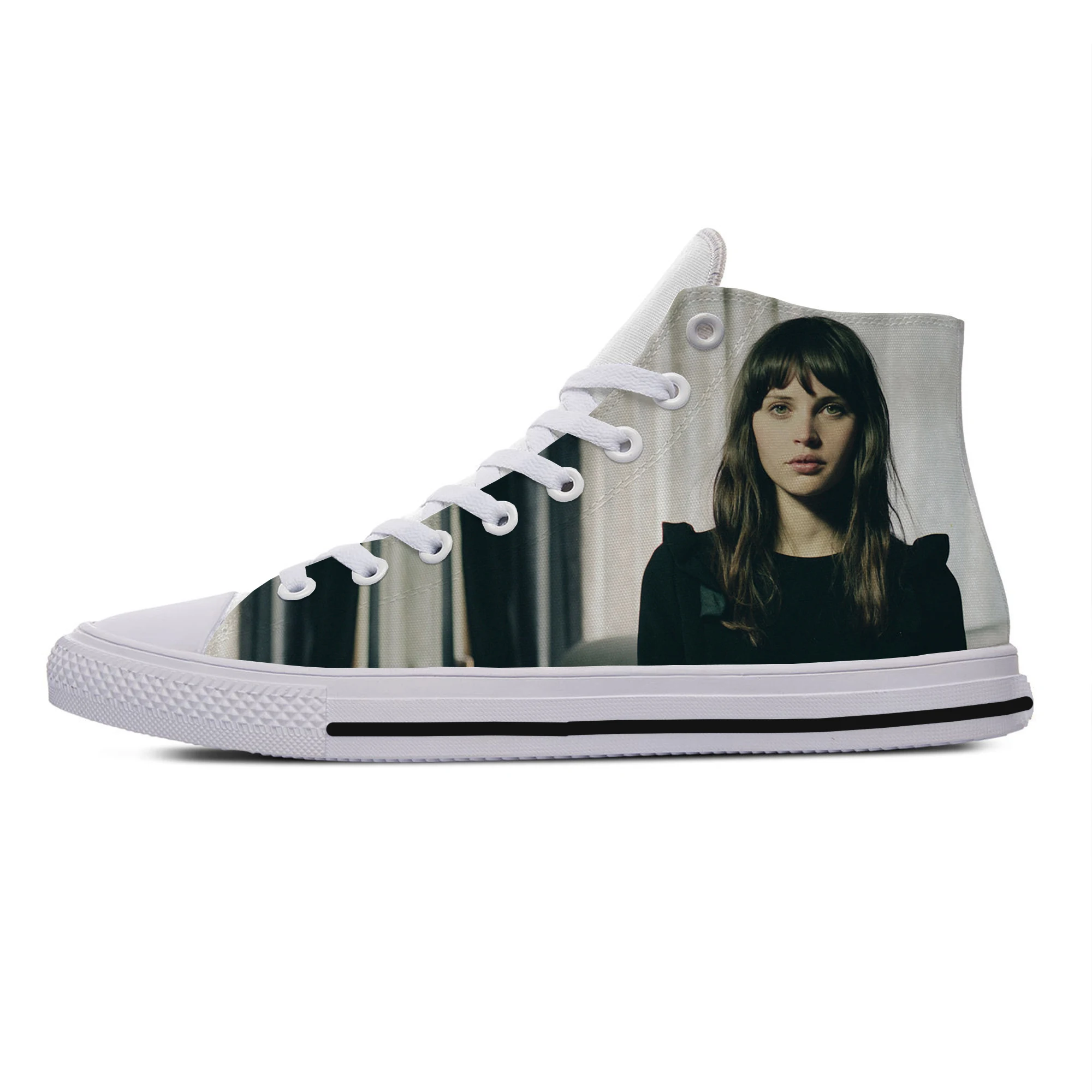 

2019 Hot Cool Fashion Pop Funny New Summer High Quality Sneakers Handiness Casual Shoes 3D Printed For Men Women Felicity Jones
