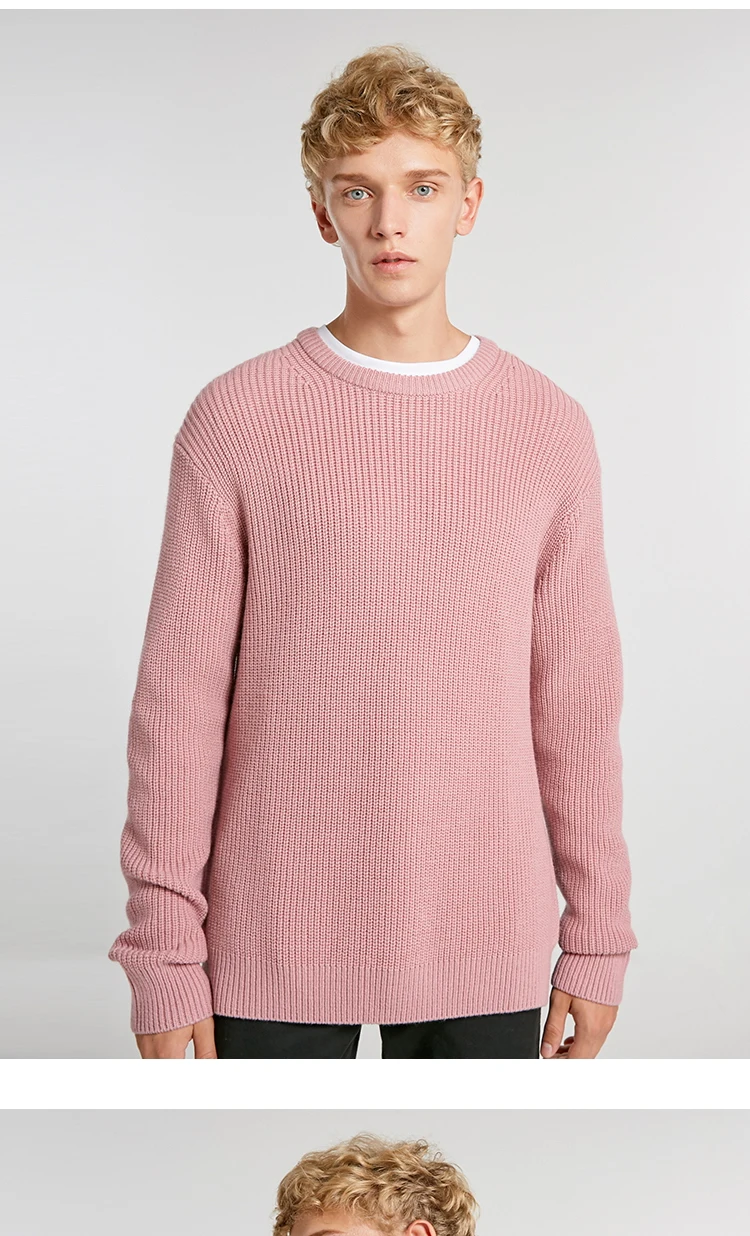 JackJones мужской Однотонный свитер с круглым вырезом 218425502
