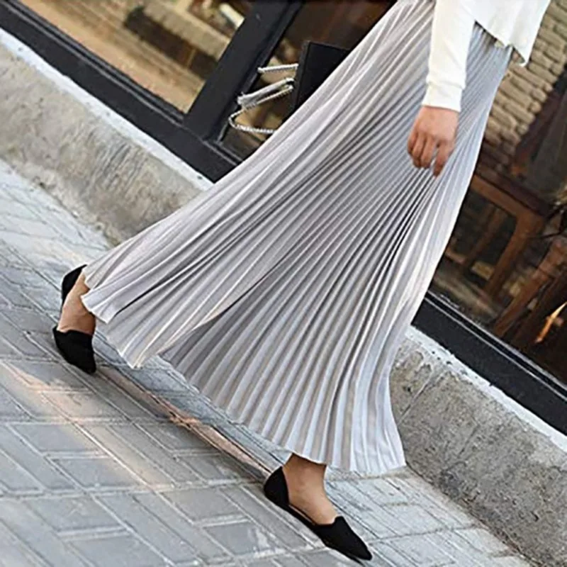 

Floral Embroidery A-line Tutu Lace Mesh Skirt Women Elegant Tulle Long Pleated Skirt Women Midi Skirt Summer Hot Sale