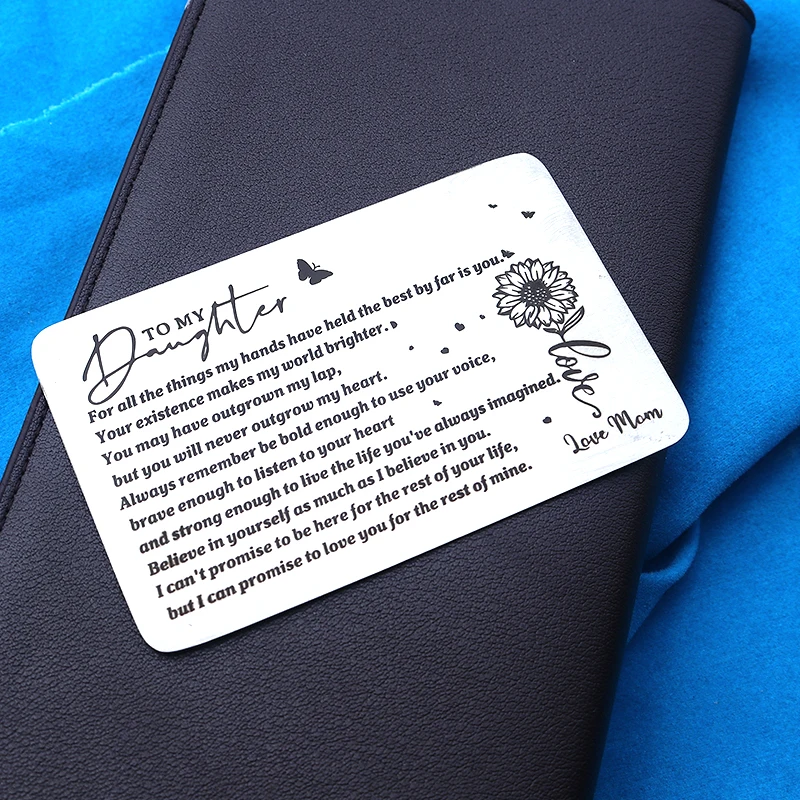 Подарочный бумажник с кармашком для карт мужчин мужа от жены девушки парня дня