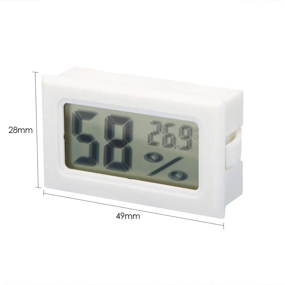 

Mini Digital LCD Temperature Humidity Meter Weather Station with Clock Thermometer Hygrometer Indoor Room Temperature Sensor