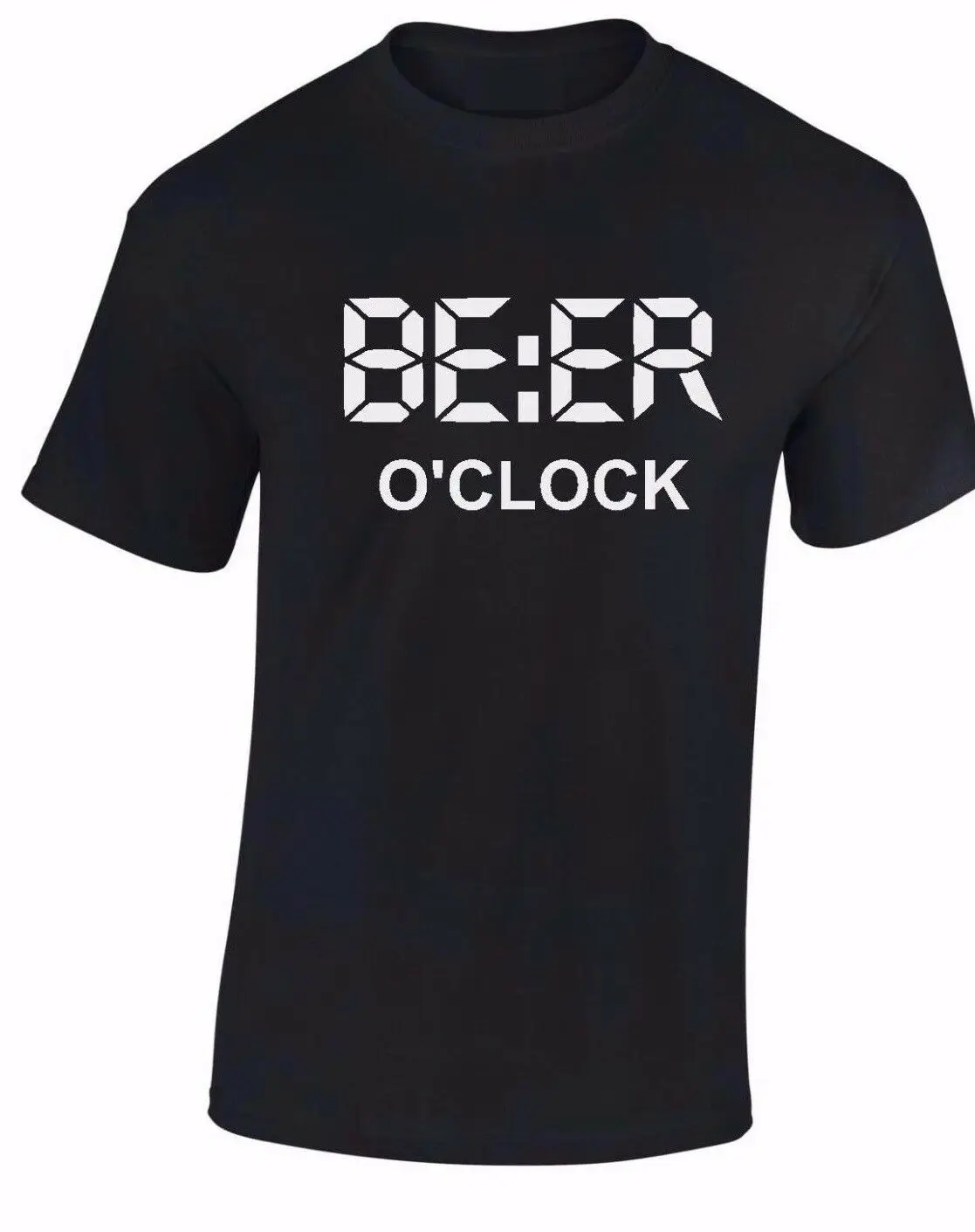 Мужская футболка с надписью Beer O Clock забавный топ на день рождения отца шутка