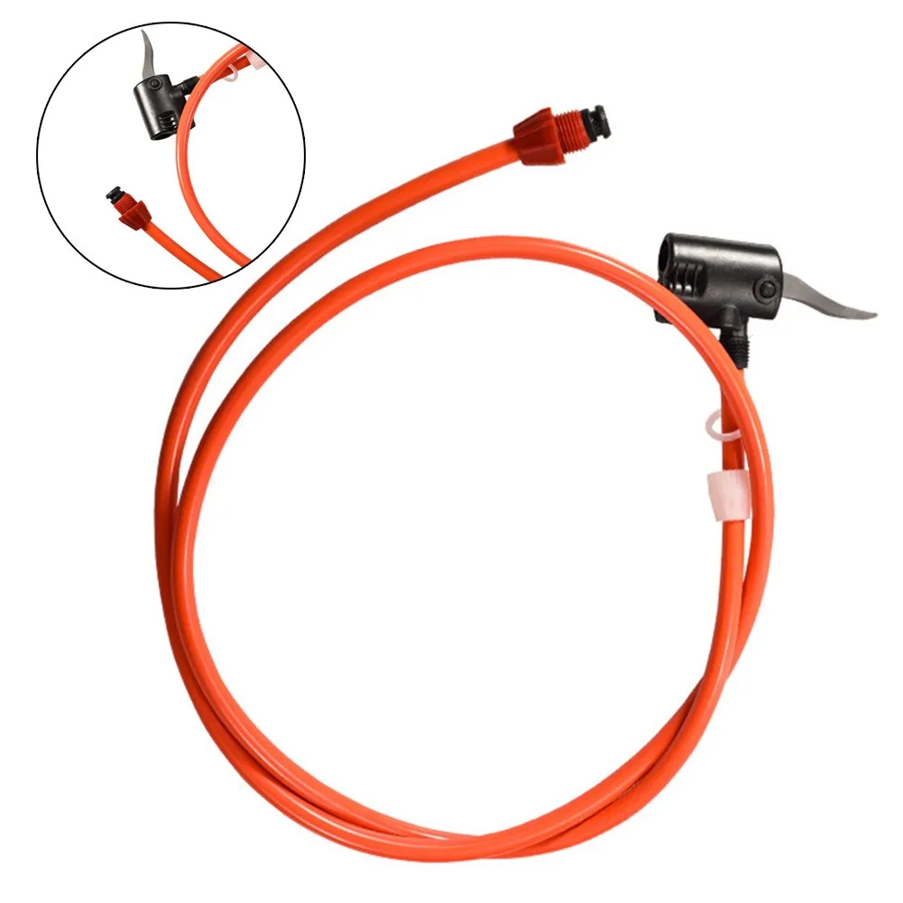 

118cm Portable Bike Air Pump Replacement Hose Bicycle Tire Inflatable Extension Tube For US/UK/French Nozzles Bike Accessories