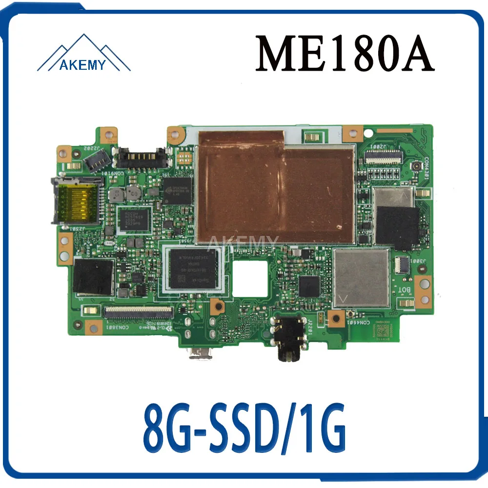 

Akemy For Asus MeMO Pad HD 8 ME180A ME180 Tablets motherboard Mainboard logic boardK00L 100% TESED OK W/ 8G-SSD/1G/qc1.6