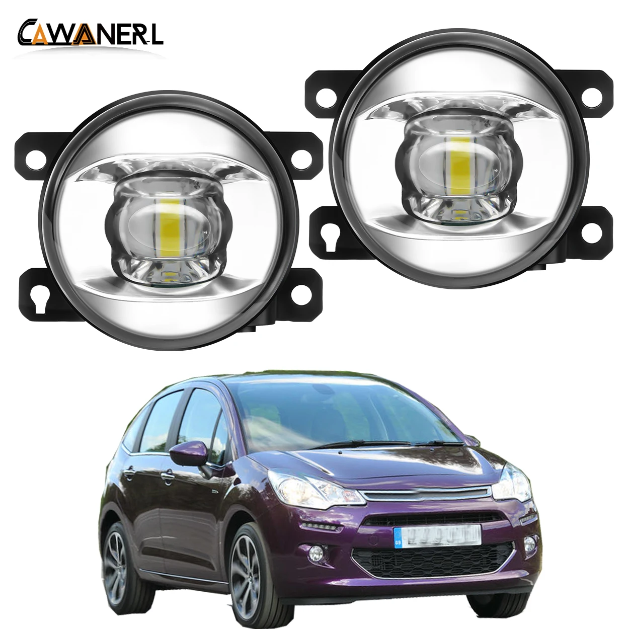 Светодиодный фонарь светильник сборка 30 Вт 8000LM водителя автомобиля + пассажира