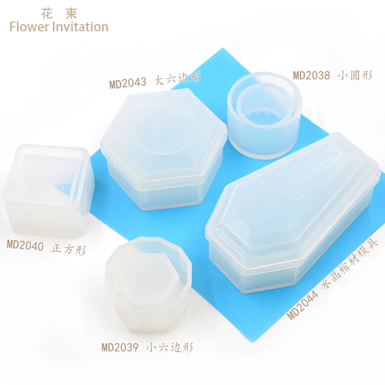 Эпоксидная смола силиконовые формы вампира гроб пепельница горшок для растений