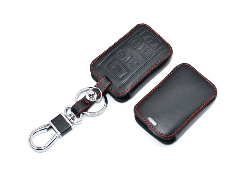 Кожаный чехол для ключей автомобиля Chevrolet Tahoe Silverado Suburban GMC Sierra Acadia Cadillac Escalade ESV