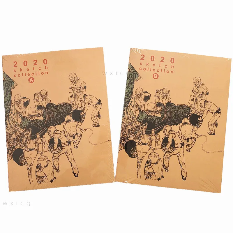 

New Kim Jung-Gi 2020 Sketch Collection Book Korea Kim JungGi Comic Sketch Manuscript illustration Book Vol. A+B