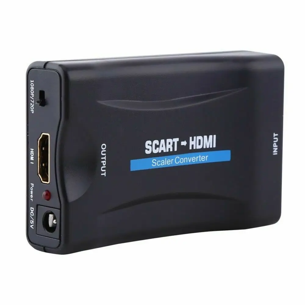 1080P Scart в HDMI конвертер аудио высококлассный видео адаптер для HD tv Sky Box STB для смартфона HD tv DVD новейший EU/US разъем питания