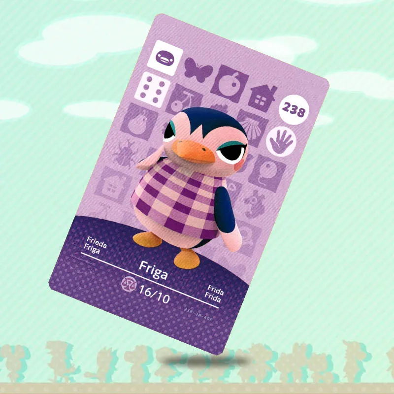 238 фрига животное пересечение карты Amiibo работы для NS переключатель игры новые