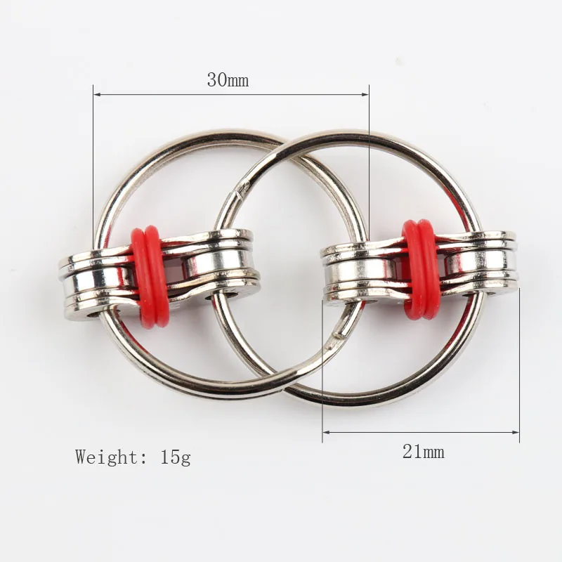 

Vent Metal Puzzle Chain Fidget Toy for Autism Chain Fidget Toys Stress Relieve Adhd Top Hand Spinner Key Ring Sensory Toys