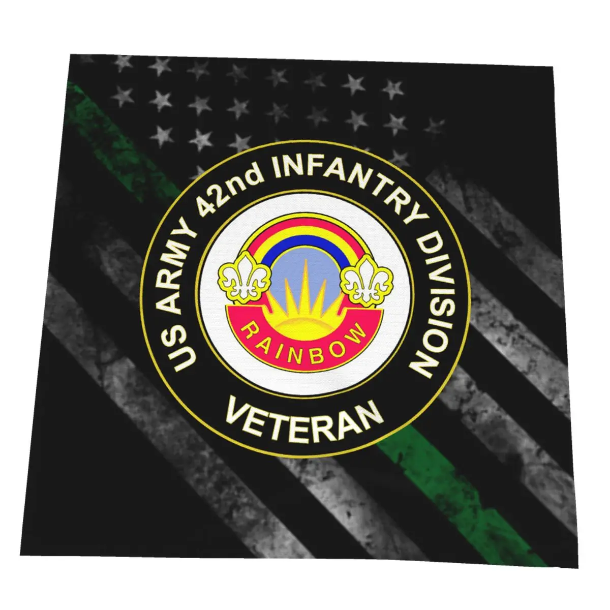 

US Army 42nd Infantry Division Unit Veteran Microfiber Cleaning Kitchen Towels Wipe Wine Napkins Car Window Clean Rags Dish Tea
