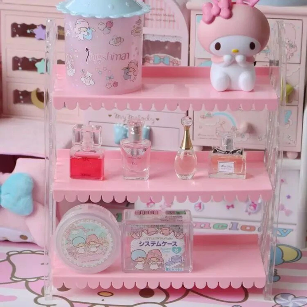 Настольная Складная трехслойная настольная декоративная подставка для хранения