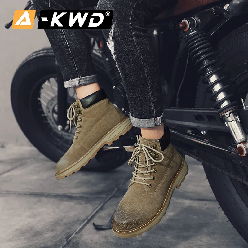 Мужские ботинки Heren Schoenen зимние водонепроницаемые рабочая обувь повседневная