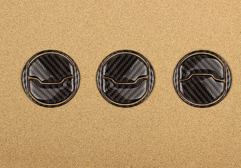 

Carbon Fiber Central Air Conditioner Outlet for Ford Mustang AC frame sticker 2015 2016 2017 Auto Accessories
