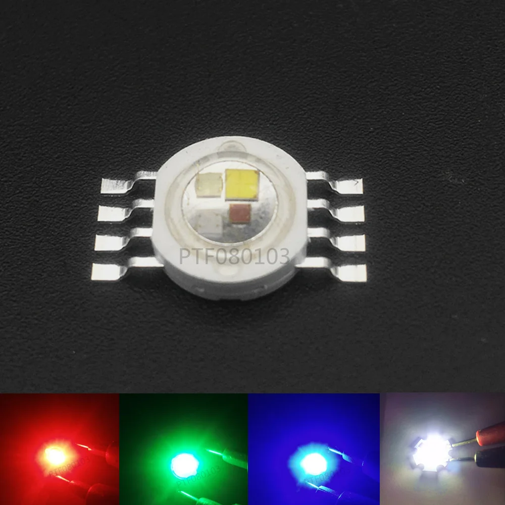 RGBW (RGB+W) 4*3W 12W LED Lamp Emitter Diodes For Stage Lighting High Power LED 45mil Epistar LED Chip
