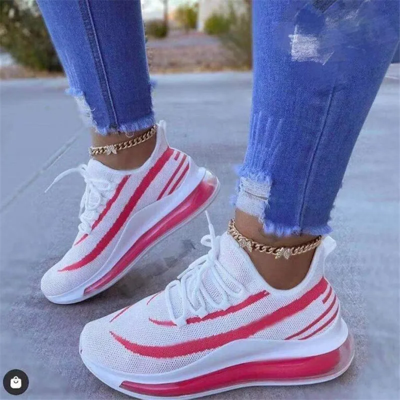 

Mesh sports women's shoes summer casual breathable platform sneakers womens fashion running bottom shoes women light loafers