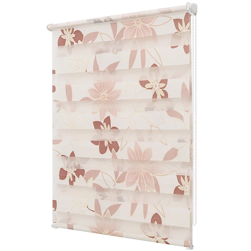 Недорогие полосатые жалюзи CASAYA с принтом двухслойные индивидуального размера