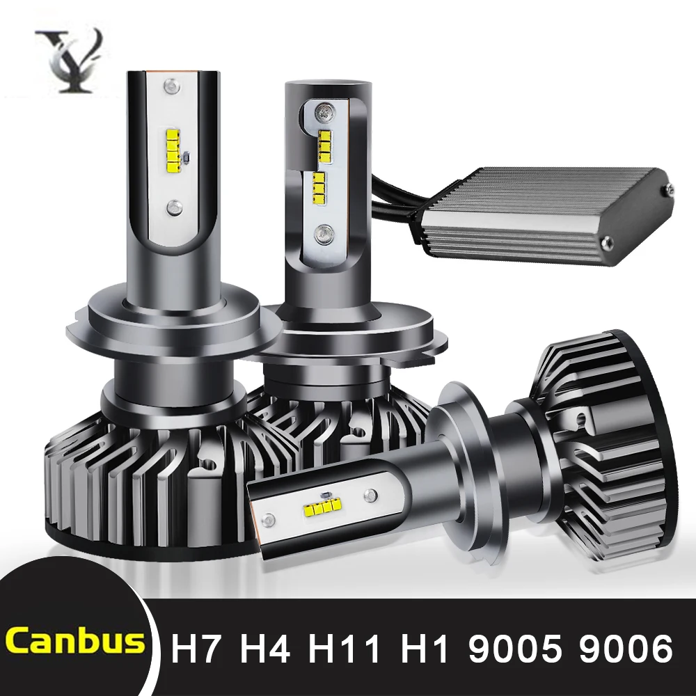Super Bright H7 Mini Led Headlight Bulbs H4 H1 H11 H8 H9 9005 HB3 H10 9006 HB4 9012 HIR2 Hi-Lo Beam Auto Headlamp Light Canbus