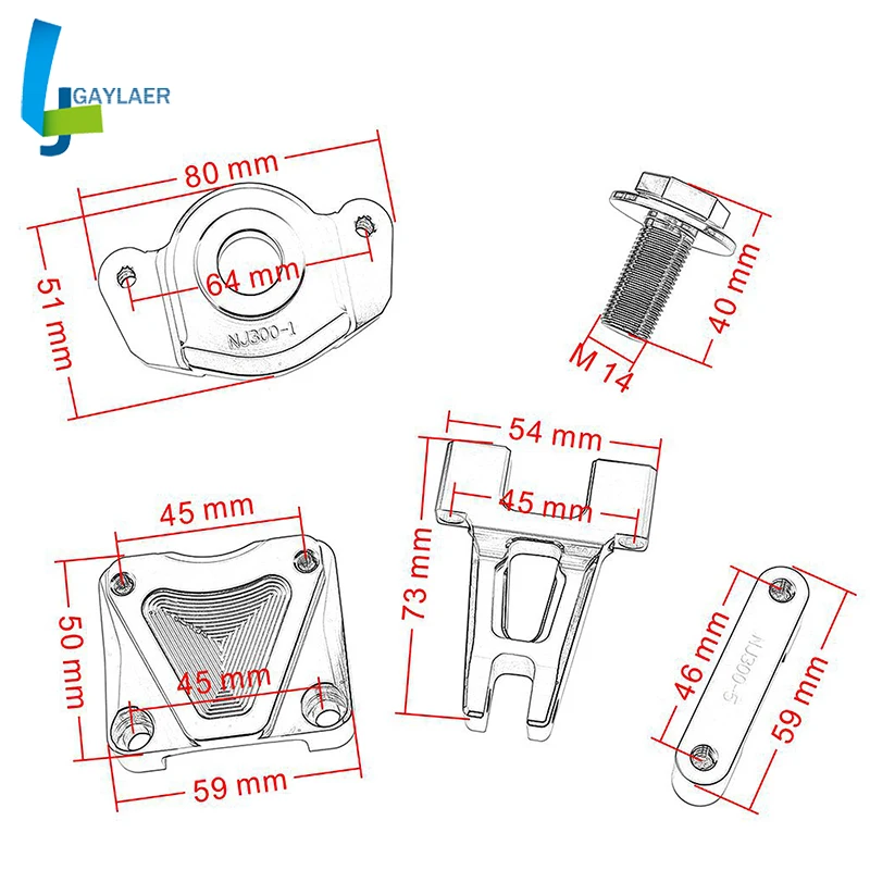 

Mouting Kawasaki Ninja 250R 2008-2014 Ninja 300 2013-2015