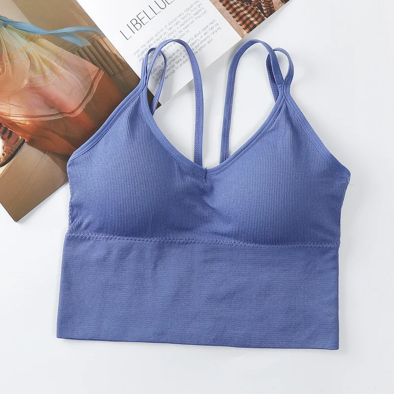 

Solid Color Camisole Sexy Padded Push UP Tank Crop Top Wireless Vest Back Backless Sleeveless Female Underwear