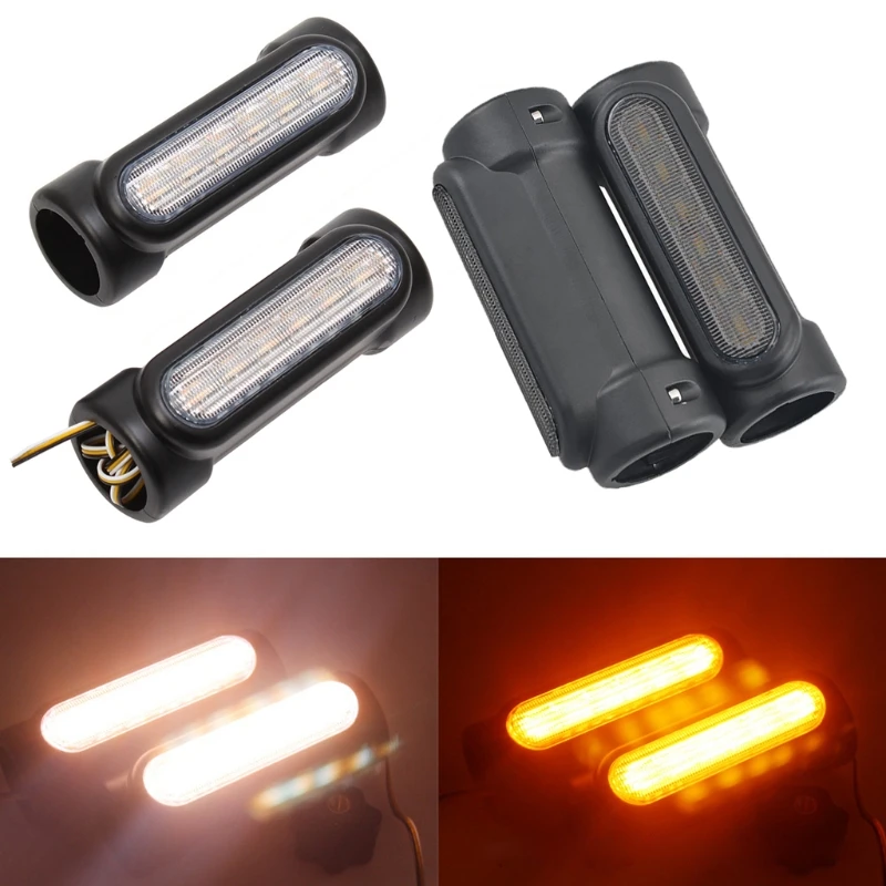 

Motorcycle Metal Highway Crash Bar LED Switchback Light Amber Turn Signal Light G8TE