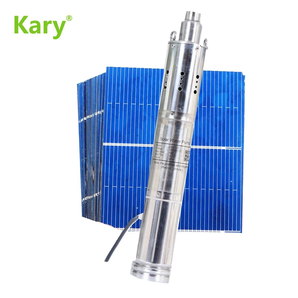 

Kary 1.28 inch outlet 24V water pump dc brushless max lift 30m 3000L/H solar motor borehole pumping machine